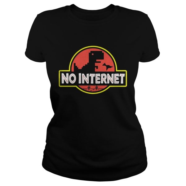 Jurasic park saurus no internet shirt