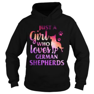 Just A Girl Who Loves German Shepherd Colorful Gift Shirt 2
