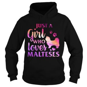 Just A Girl Who Loves Maltese Colorful Gift Shirt 1 Just A Girl Who Loves Maltese Colorful Gift Shirt 2