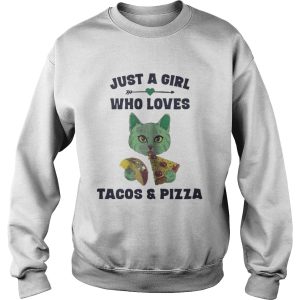 Just a Girl Who Loves Tacos and Pizza shirt 3