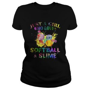 Just a girl who loves softball and slime shirts 1
