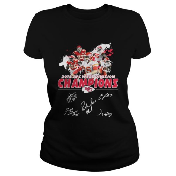 Kansas City Chiefs 2018 AFC west division champions shirt