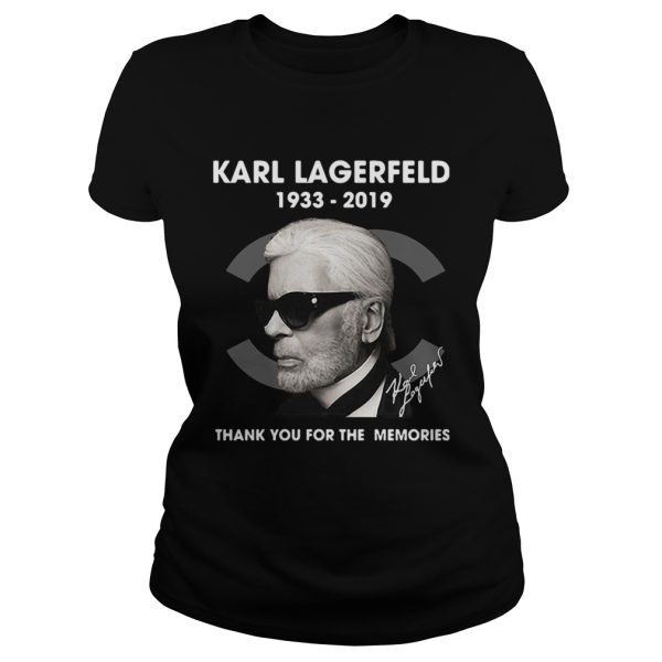 Karl Lagerfeld 1933 2019 thank you for the memories shirt