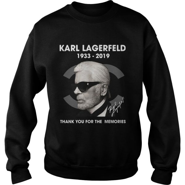 Karl Lagerfeld 1933 2019 thank you for the memories shirt