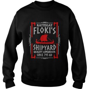 Kattegat floki's shipyard quality longboats since 793 ad shirt 2