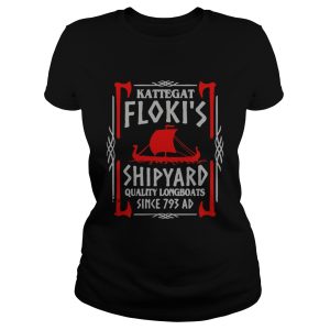 Kattegat floki's shipyard quality longboats since 793 ad shirt 3