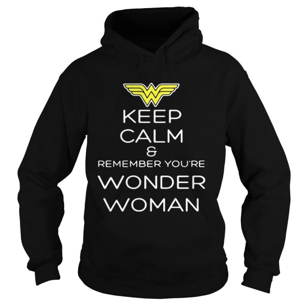 Keep calm and remember you’re wonder woman shirt