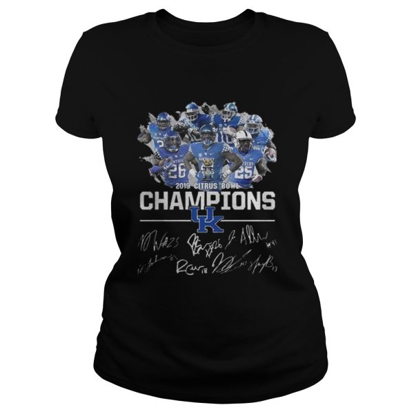 Kentucky Wildcats 2019 Citrus Bowl Champions Signa shirt