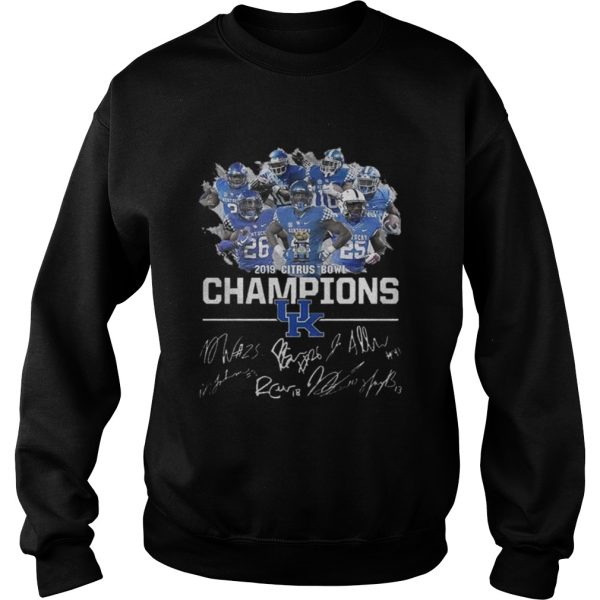 Kentucky Wildcats 2019 Citrus Bowl Champions Signa shirt