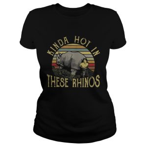 Kinda hot in these rhinos shirt 2
