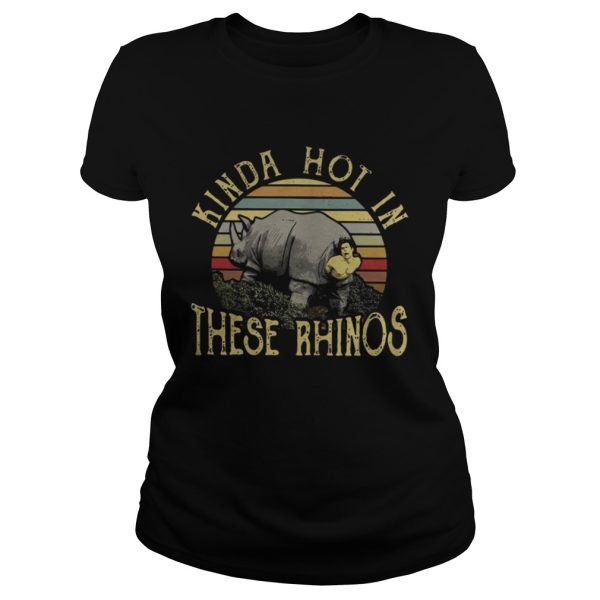 Kinda hot in these rhinos shirt