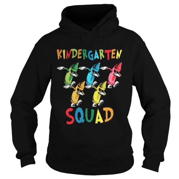 Kindergarten Squad Crayon Dabbing Back To School T-Shirt