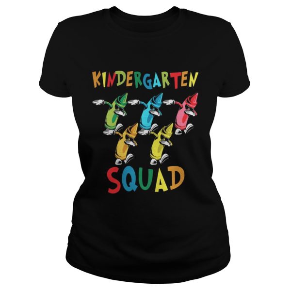 Kindergarten Squad Crayon Dabbing Back To School T-Shirt