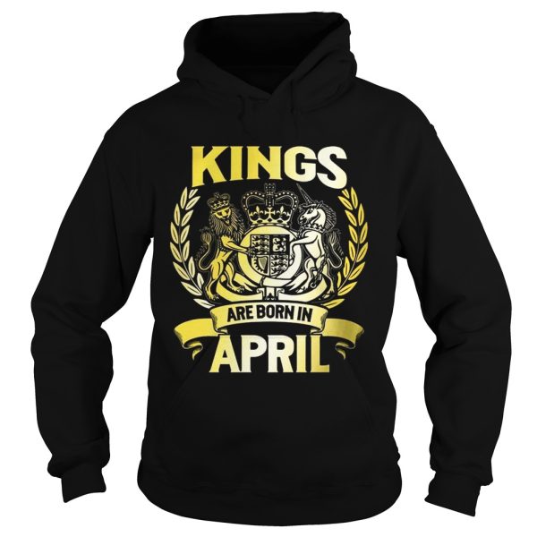 Kings Are Born In April Birthday Men T-shirts