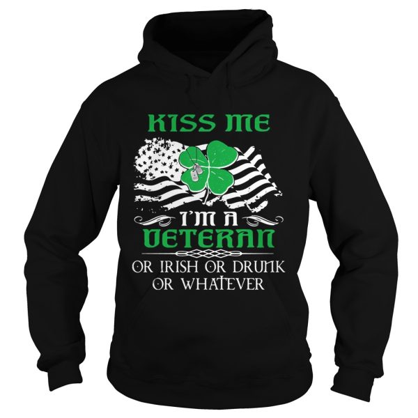 Kiss Me I’m A Veteran Irish St Patricks Day Shirt