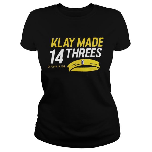 Klay made 14 threes shirt