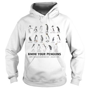 Know your penguins happy penguin awareness day January 20th shirt 1