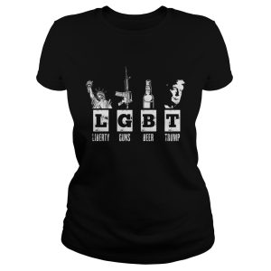 LGBT Liberty Guns Beer Trump Shirt 1