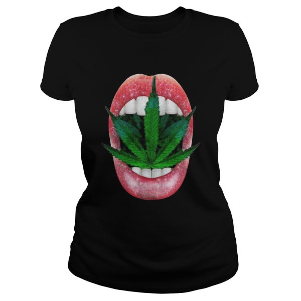 Lips And Marijuana Shirt