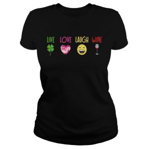 Live Irish Love Heart Laugh Smile Wine shirt 1