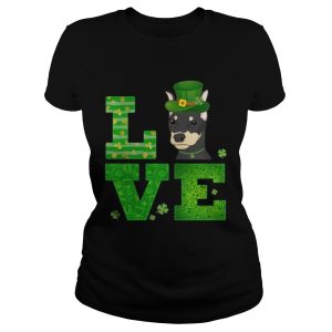 Love Doberman St Patricks Day Green Shamrock T-Shirt 1 Love Doberman St Patricks Day Green Shamrock T Shirt 2