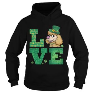 Love Poodle St Patricks Day Green Shamrock T Shirt 1