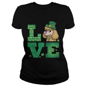 Love Poodle St Patricks Day Green Shamrock T-Shirt 1 Love Poodle St Patricks Day Green Shamrock T Shirt 2