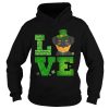 Love Rottweiler St Patricks Day Green Shamrock T-Shirt