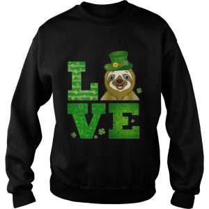 Love Sloth St Patricks Day Green Shamrock T Shirt 3