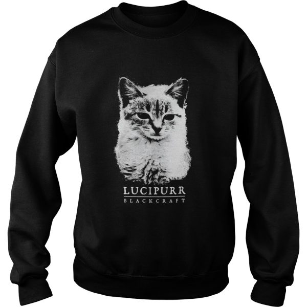 Lucipurr black craft cat shirt