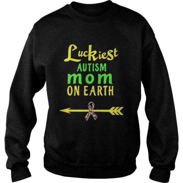 Luckiest Autism mom on earth Cancer shirt