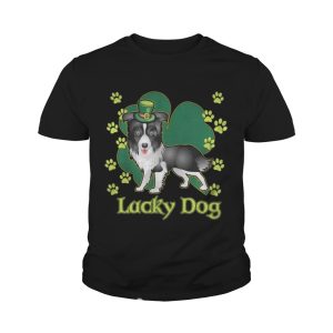 Lucky Dog Siberian Husky Shamrock St Patrick's Day Shirt 1