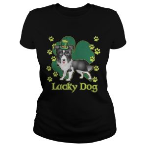 Lucky Dog Siberian Husky Shamrock St Patrick's Day Shirt 2