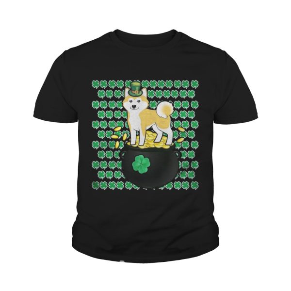 Lucky Shiba Inu Shamrock St Patrick’s Day Shirt