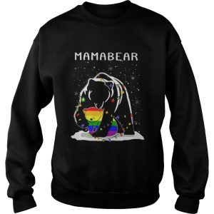 Mama Bear hugs LGBT son Christmas shirt 1