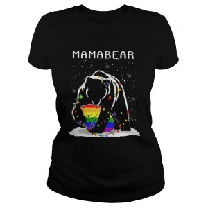 Mama Bear hugs LGBT son Christmas shirt 4