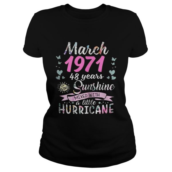 March 1971 48 years sunshine mixed with a little hurricane shirt