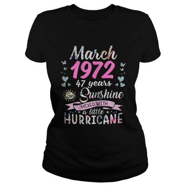 March 1972 47 years sunshine mixed with a little hurricane shirt