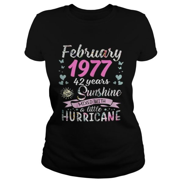 March 1977 42 years sunshine mixed with a little hurricane shirt