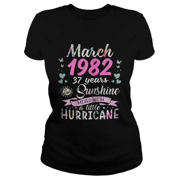 March 1982 37 years sunshine mixed with a little hurricane shirt