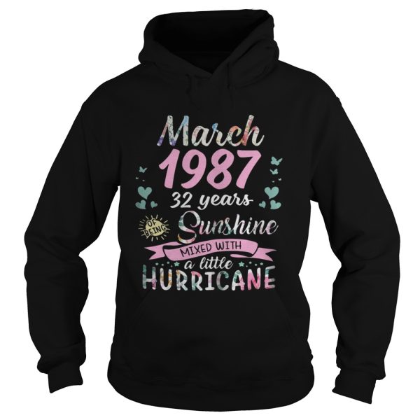 March 1987 32 years sunshine mixed with a little hurricane shirt