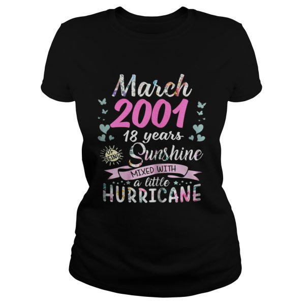 March 2001 18 years sunshine mixed with a little hurricane shirt