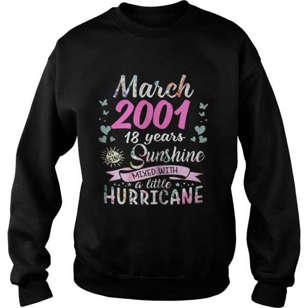 March 2001 18 years sunshine mixed with a little hurricane shirt