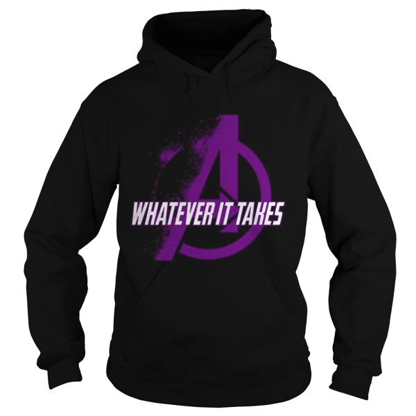 Marvel Avengers Endgame whatever it takes violet logo shirt