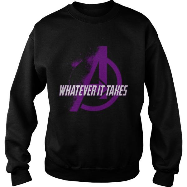 Marvel Avengers Endgame whatever it takes violet logo shirt