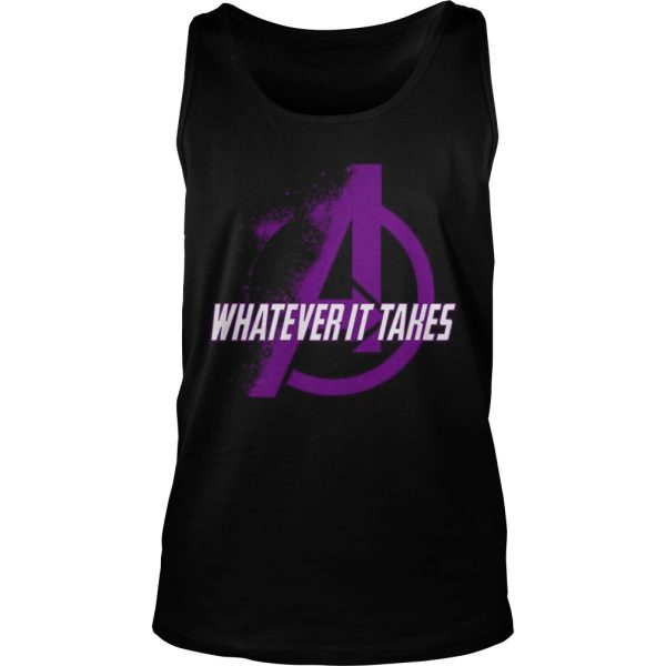 Marvel Avengers Endgame whatever it takes violet logo shirt