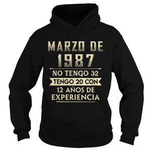 Marzo de 1987 no Tengo 32 Tengo 20 con 12 Anos de Experiencia shirt 2