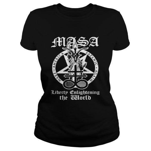 Masa America satanic again make liberty enlightening the World shirt