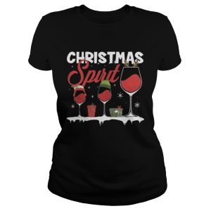 Mens Christmas Spirits Wine Shirt 2