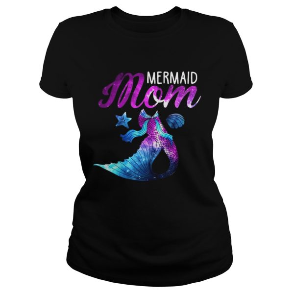 Mermaid Mom Squad Birthday Party Colorful T-shirt